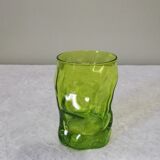8 green Bormioli Rocco vintage glasses