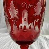 Bohemian crystal vase