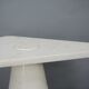 White marble side table