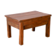 Table de chevet d'appoint en teck birman naturel