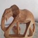Couverts de service n bois sculpté art populaire vintage