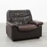 Mid-century De Sede DS‑66 brown leather Relax Chair, Switzerland 1960s