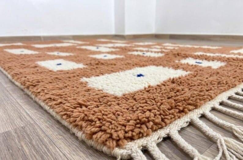 Authentic traditional handmade Berber rug 2/3 m
