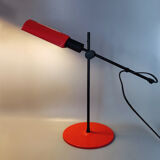 1970s Red Table Lamp by Veneta Lumi. Made in Italy