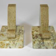Pair of Marble Bookends from the Art Deco period