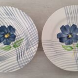 Soup plates soup pasta earthenware digoin sarreguemines vintage valentine model