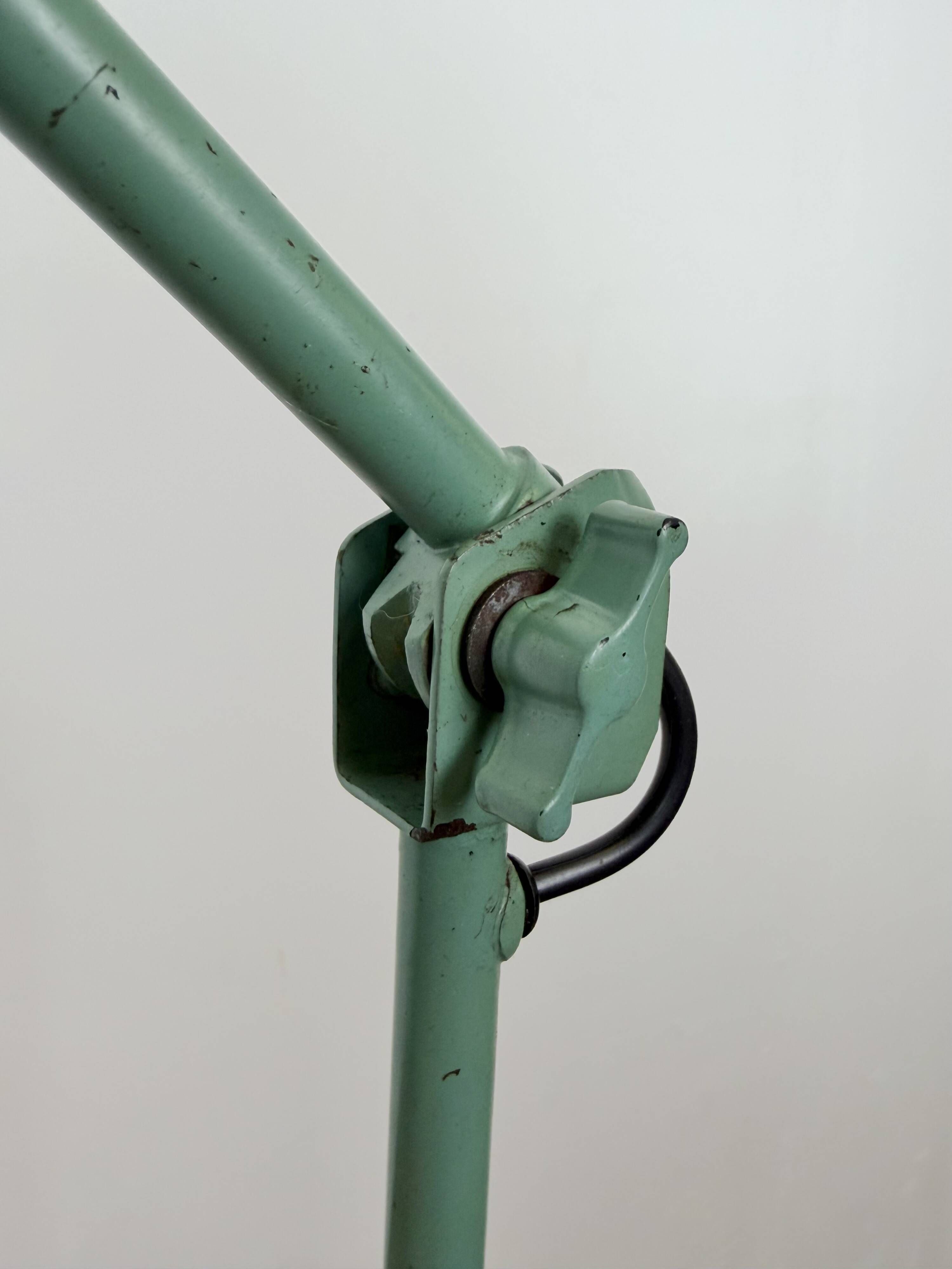 Green Industrial Workshop Desk Lamp by Curt Fischer for Midgard, 1950s