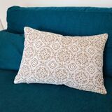 Coussin Lin et coton crochet