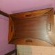 Teak wood coffee table, oval shape, folding boat style 1970