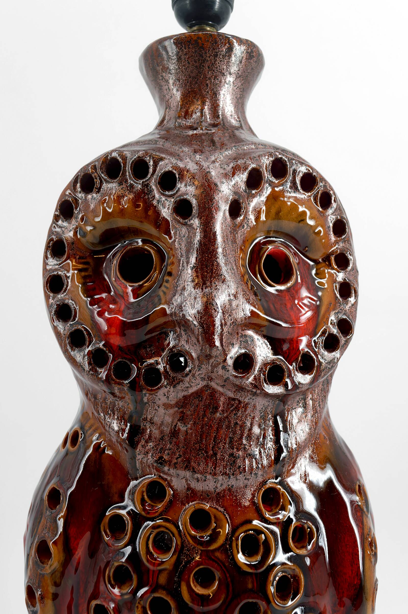 Important "Owl" lamp in ceramic – Walter Gerhards