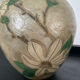 Vintage vase in solid bronze and cloisonné enamel