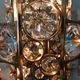 Pair of sconces Palwa in gold metal and Crystal 1960