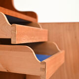 Scandinavian bookcase with pull-out desk