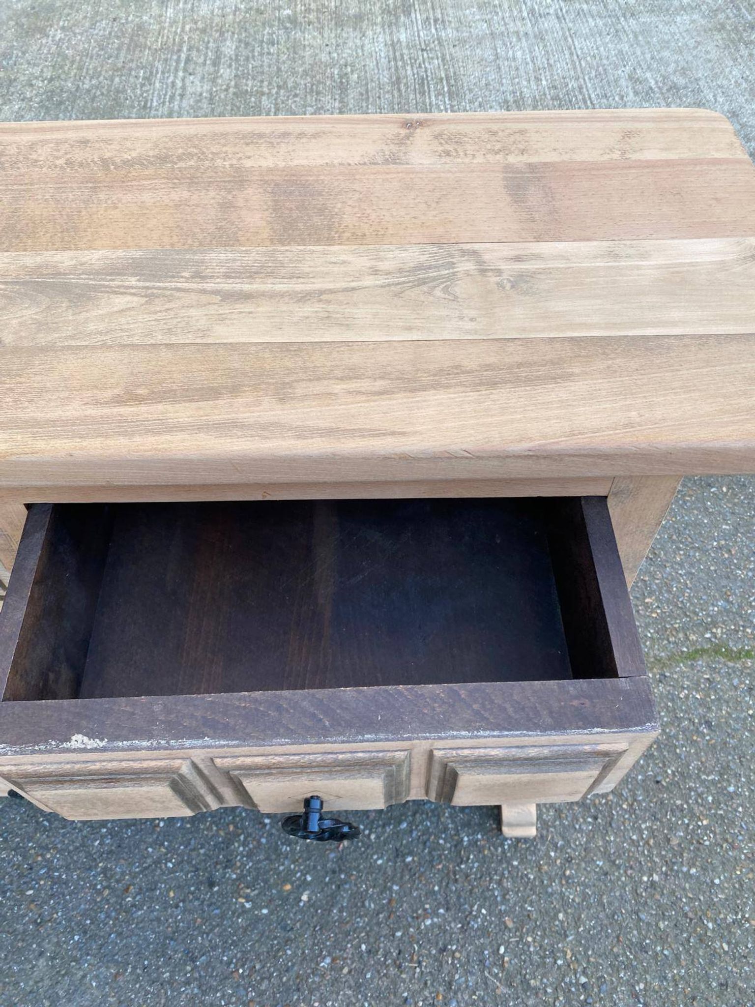 Commode espagnole rénovée en bois massif Navarro Argudo