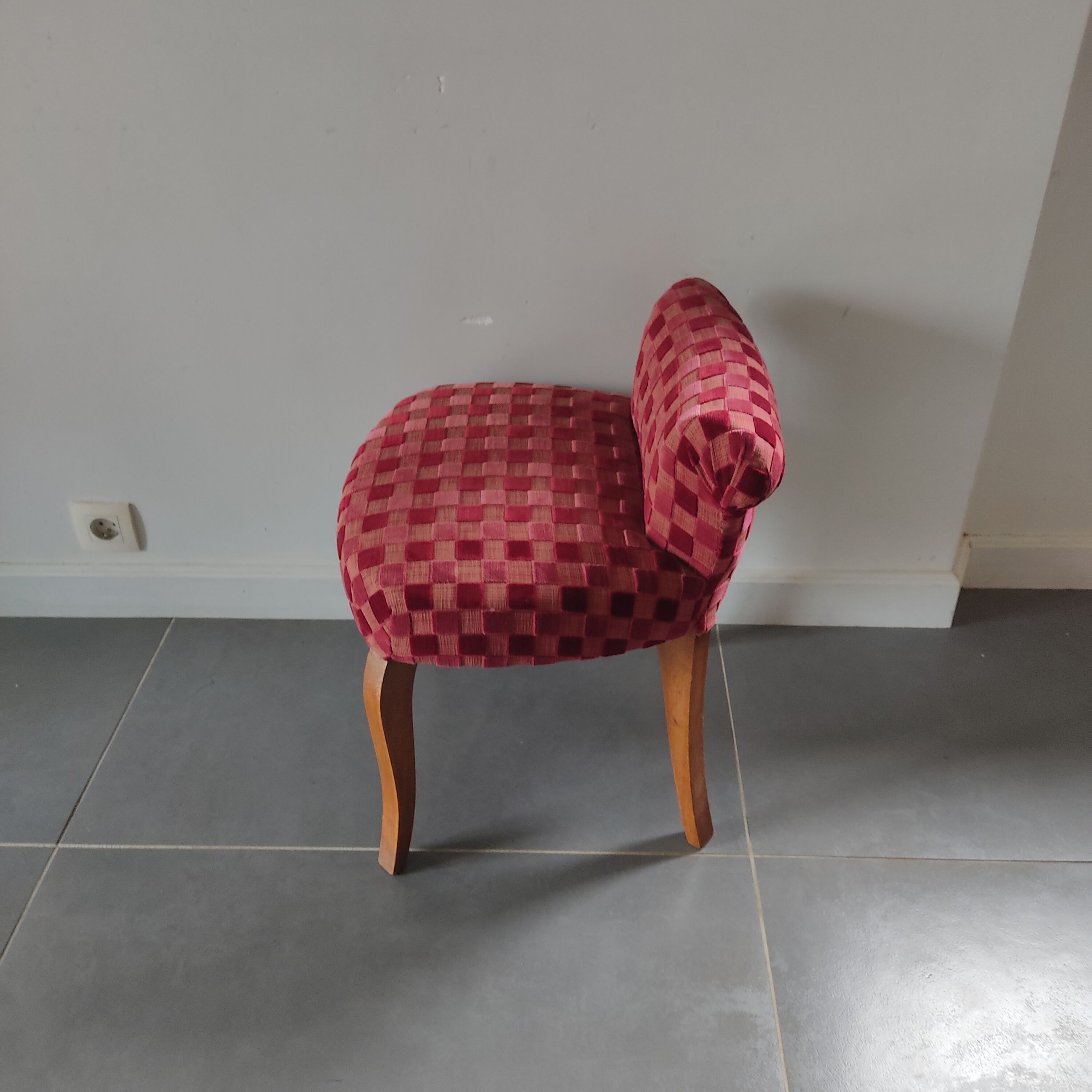 Velvet extra armchair
