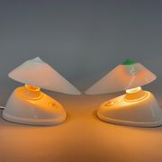 Lampes de table ou murale en bakélite blanche des années 1960, Tchécoslovaquie
