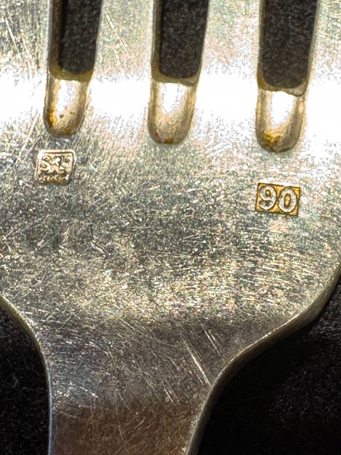 Set of 11 antique place settings – Saglier Frères & Cie, silversmiths in Paris