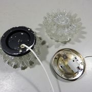 Set of 2 wall lamps by Glashütte Limburg Germany, 1960’s