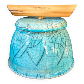 Blue spinelli sugar bowl