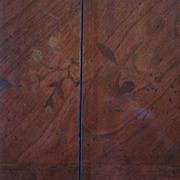 Secretary with mechanism - 4 secret drawers - lock - marquetry chessboard - 1950