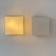 Pair of vintage wall lights, brushed metal and opaline glass, France, 1970