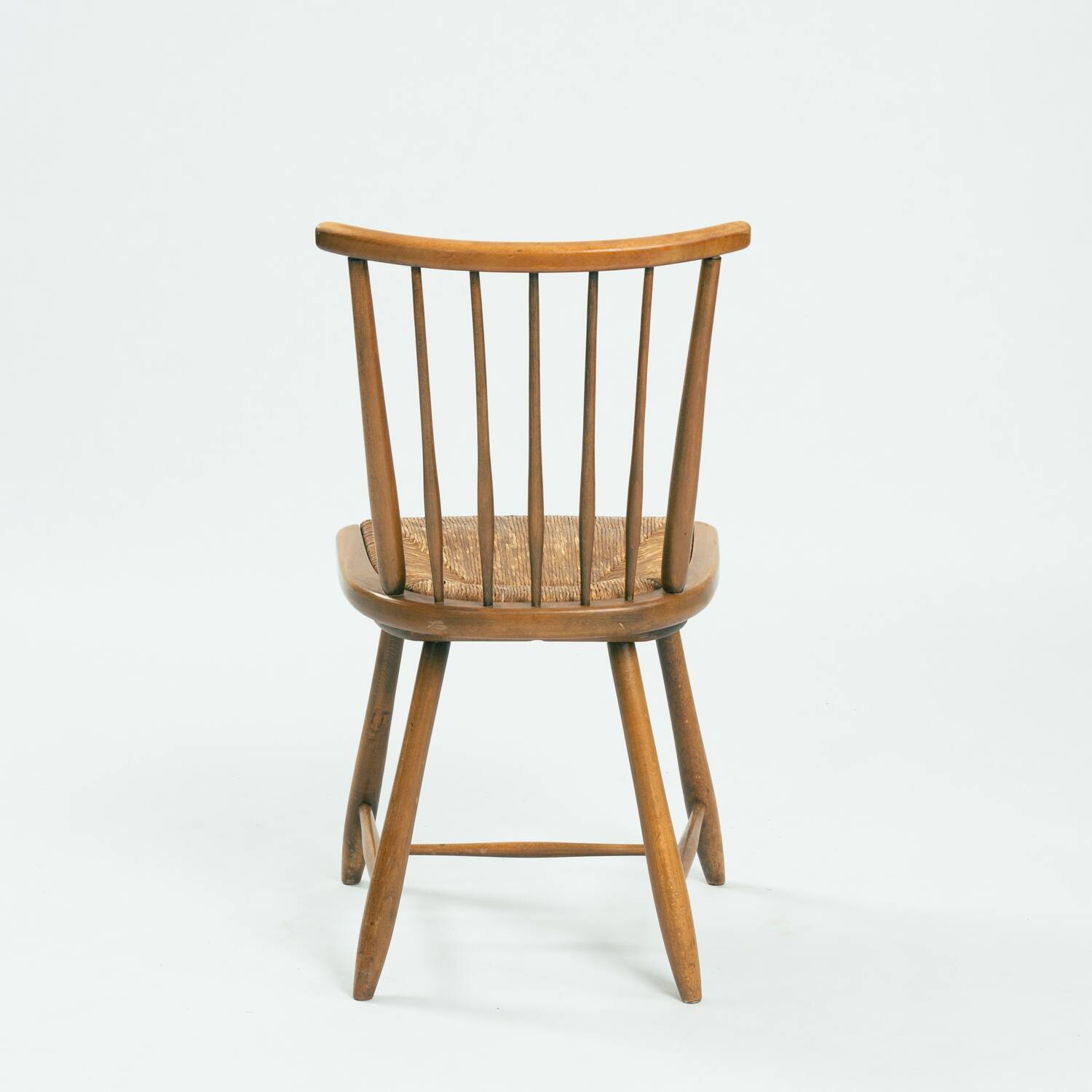 Wsk chair by Arno Lambrecht, 1950s in straw wicker and beech