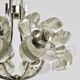 Crystal Glass Flower Pendant Light in Kalmar Style by Sische, Germany, 1970s