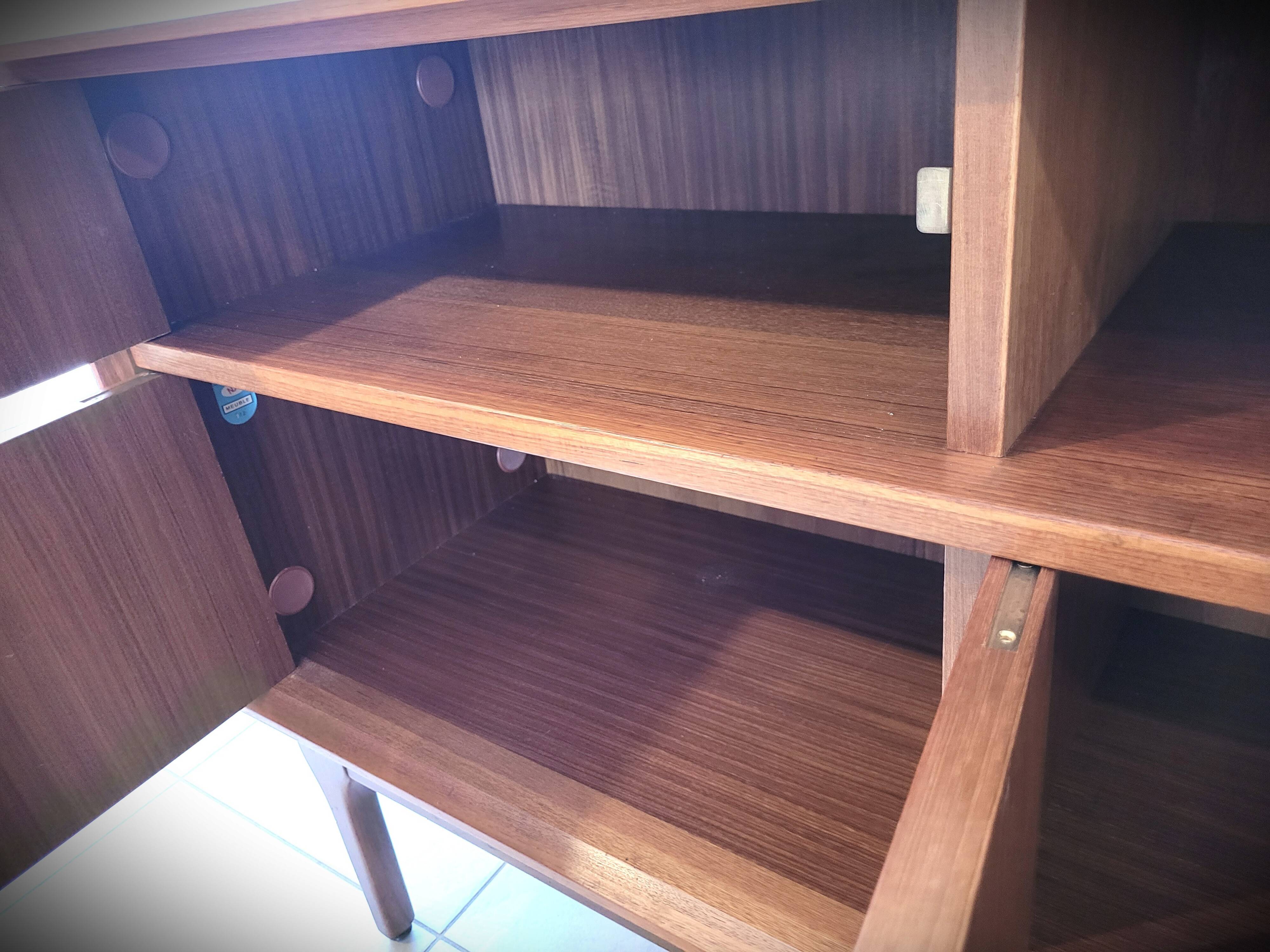 Scandinavian design sideboard in vintage teak