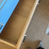 Vintage white chest of drawers with compass feet