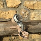 Pink metal clip lamp