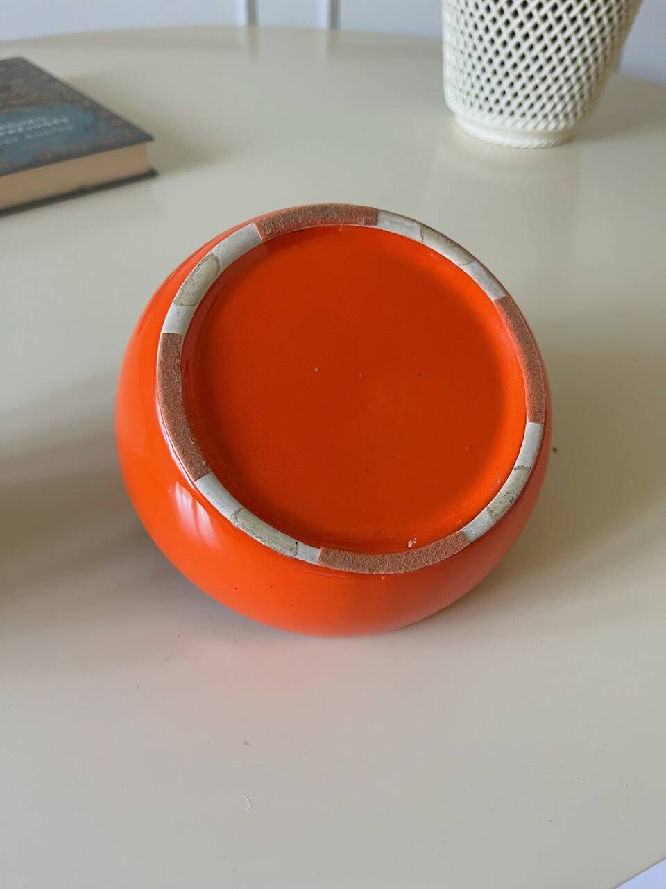 Vintage orange ashtray