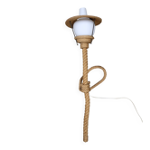 Vintage 50/60 "torch" cord wall light