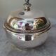 Sugar bowl in vintage silver metal