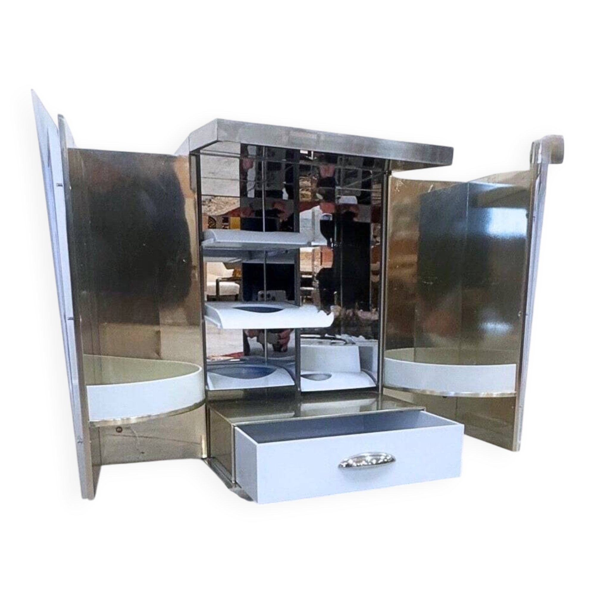 Petit meuble de rangement miroir Thierry Mugler