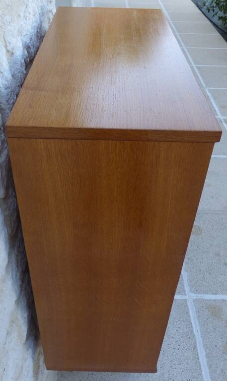 Storage unit, display cabinet with sliding glass doors, Scandinavian style