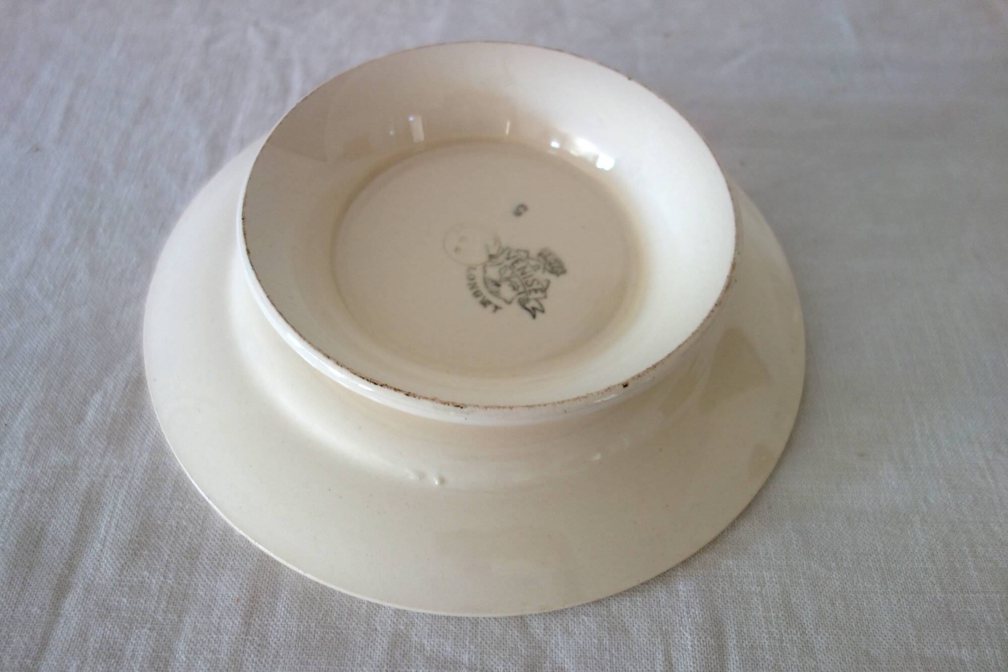 2 dessert dishes or compotiers Venice / Longwy