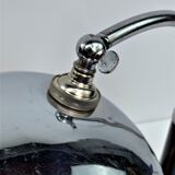 Nickel-plated spherical modernist lamp and Chrome 1930