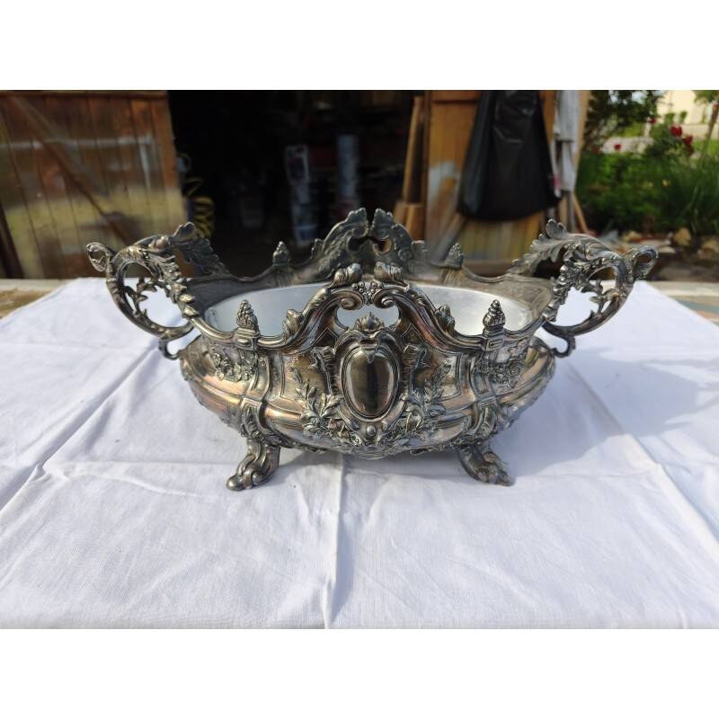 Silver-plated planter
