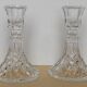 Paire de bougeoirs en cristal