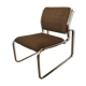 Vintage 60/70s chrome and fabric chair