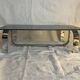 Vintage coffee table from the 70s in chrome and smoked glass, Space Age and Mid-Century style.