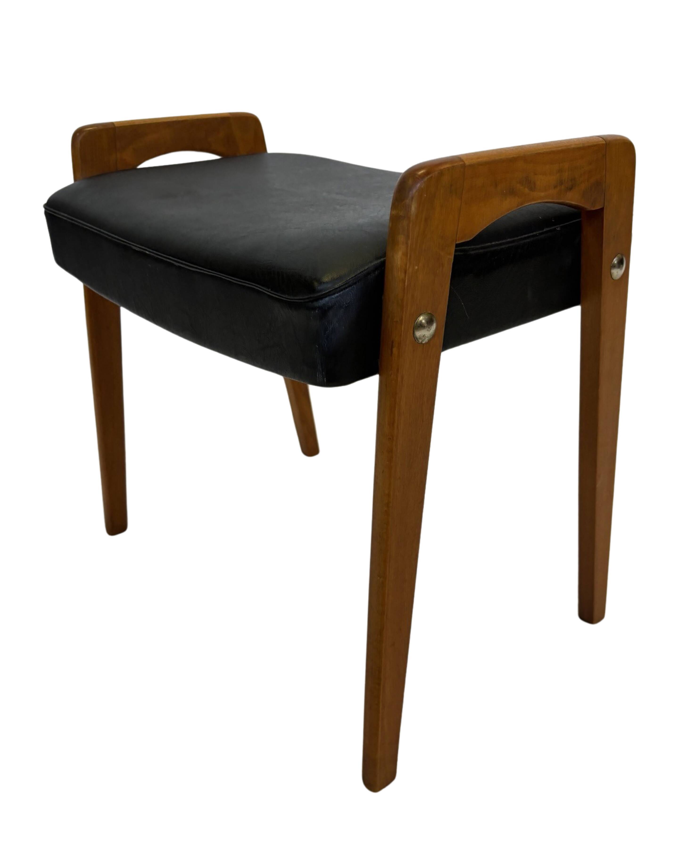 Vintage Footstool Ottoman Danish Design 1960s