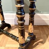 Napoleon III lacquered wooden side table