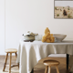 Nappe craie en lin upcyclé