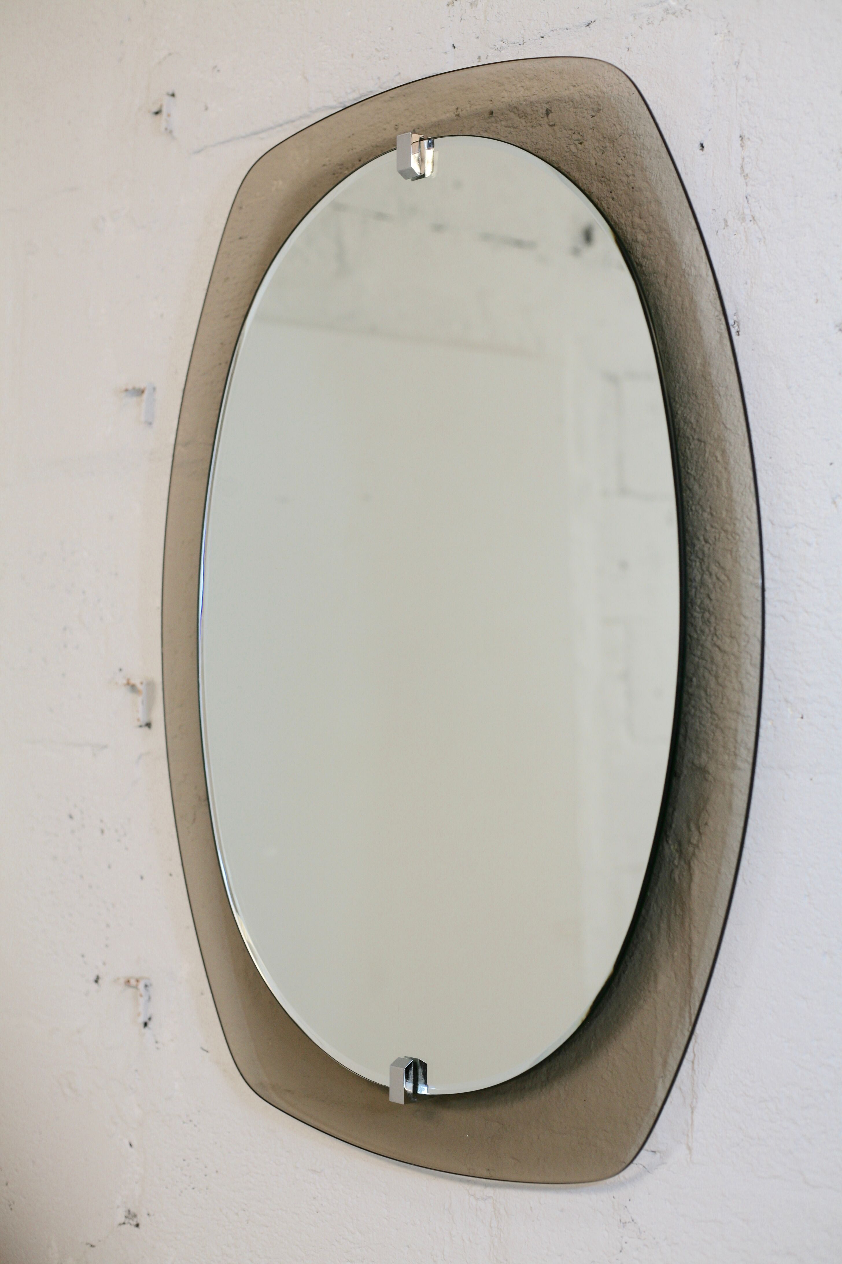 Wall mirror Vecca, Italy, circa 1970 60x81cm