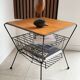 Side table / Vintage 50s-60s magazine rack table