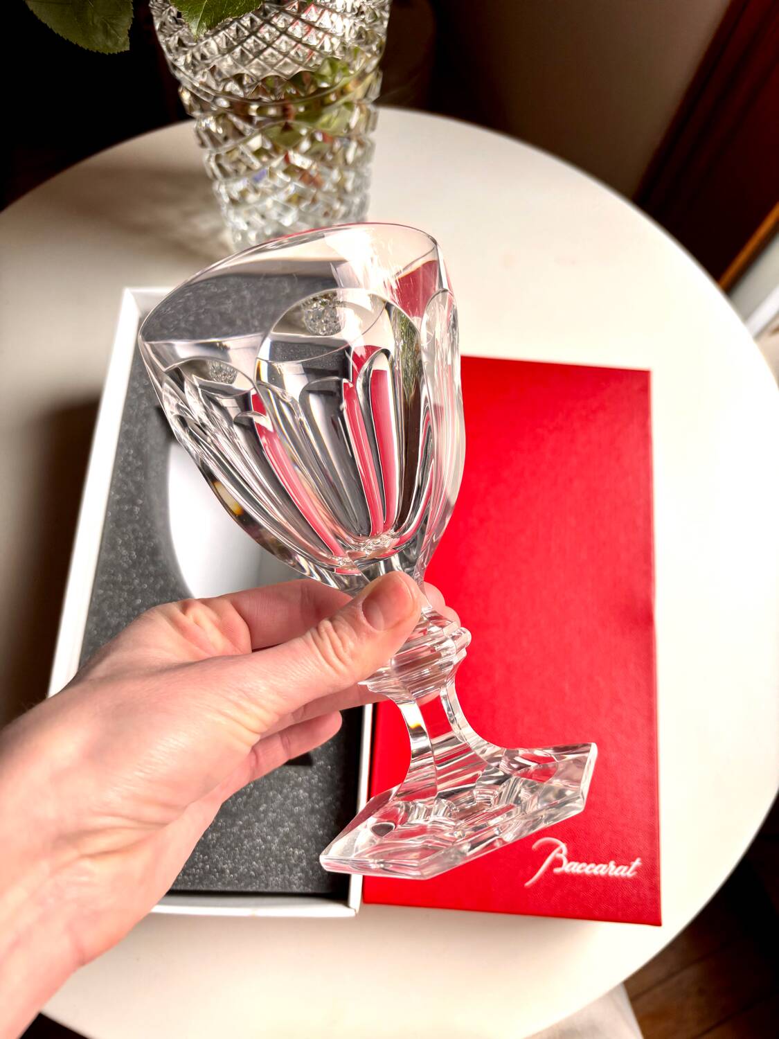 Harcourt verre à eau dans sa boîte Baccart