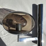 Sciolari smoked globe sconce 1970