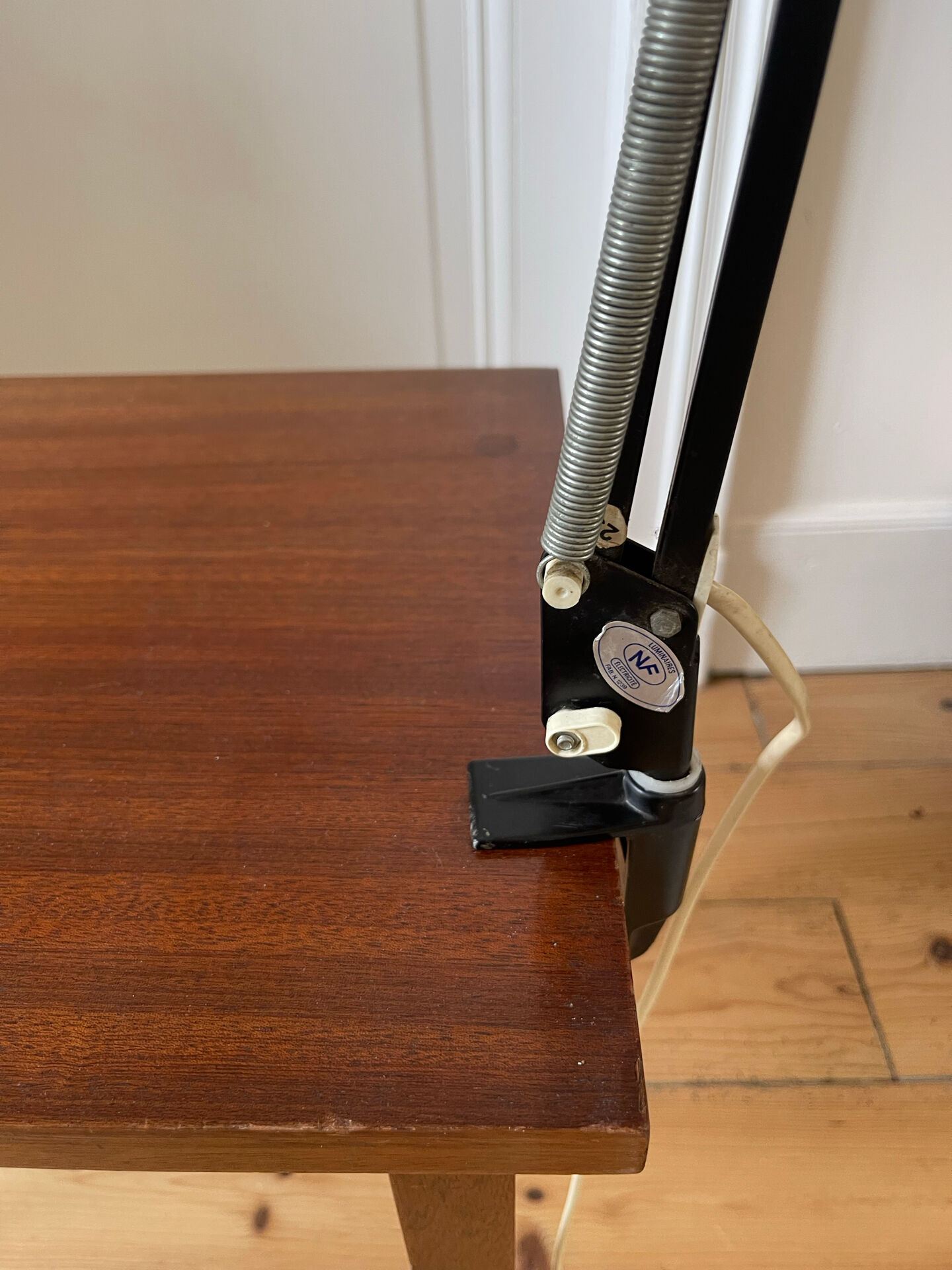 Lampe Twist vintage noire