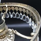 Vintage bedside with grapevines and chiseled crystal